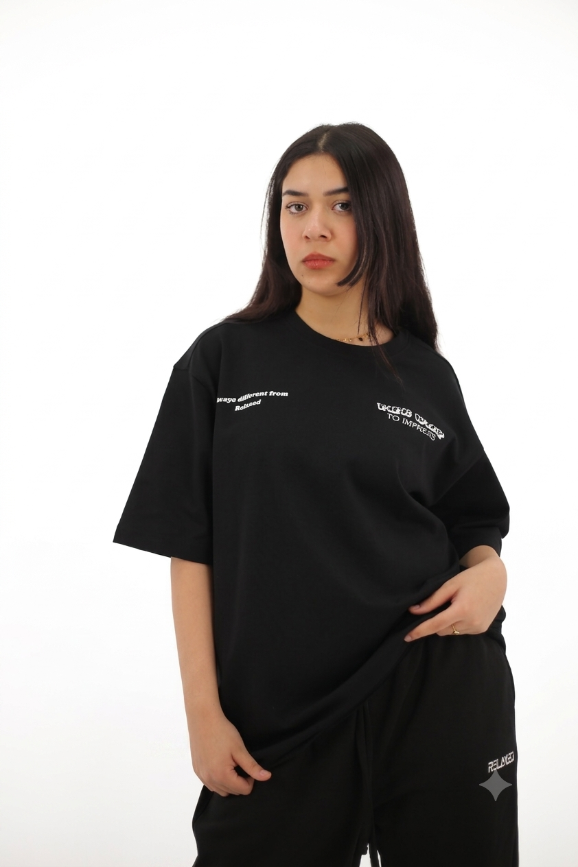 Over size T-Shirt Black
