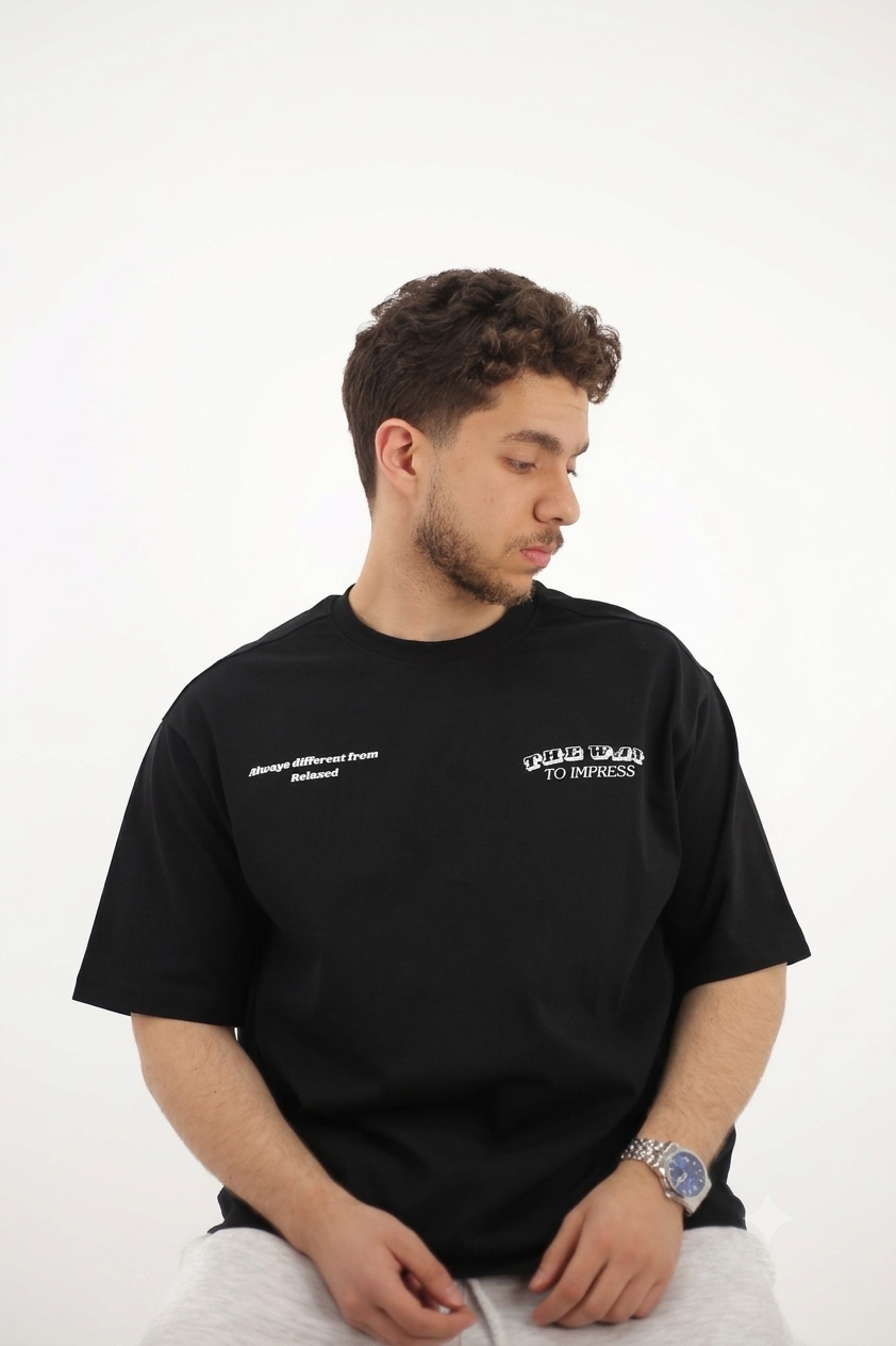 Over size T-Shirt Black