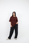 Over size  T-Shirt Burgundy