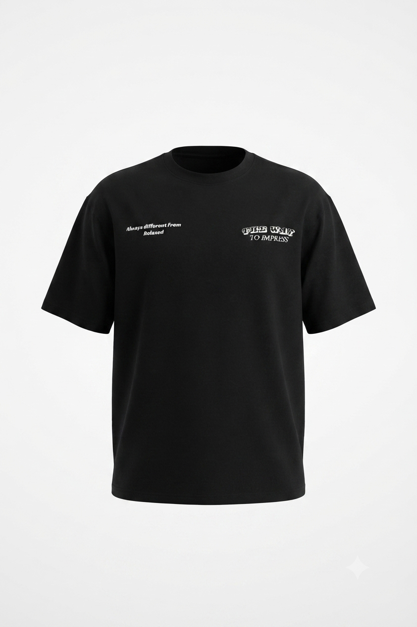Over size T-Shirt Black