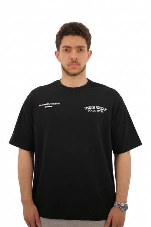 Over size T-Shirt Black