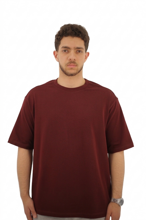 Over size  T-Shirt Burgundy