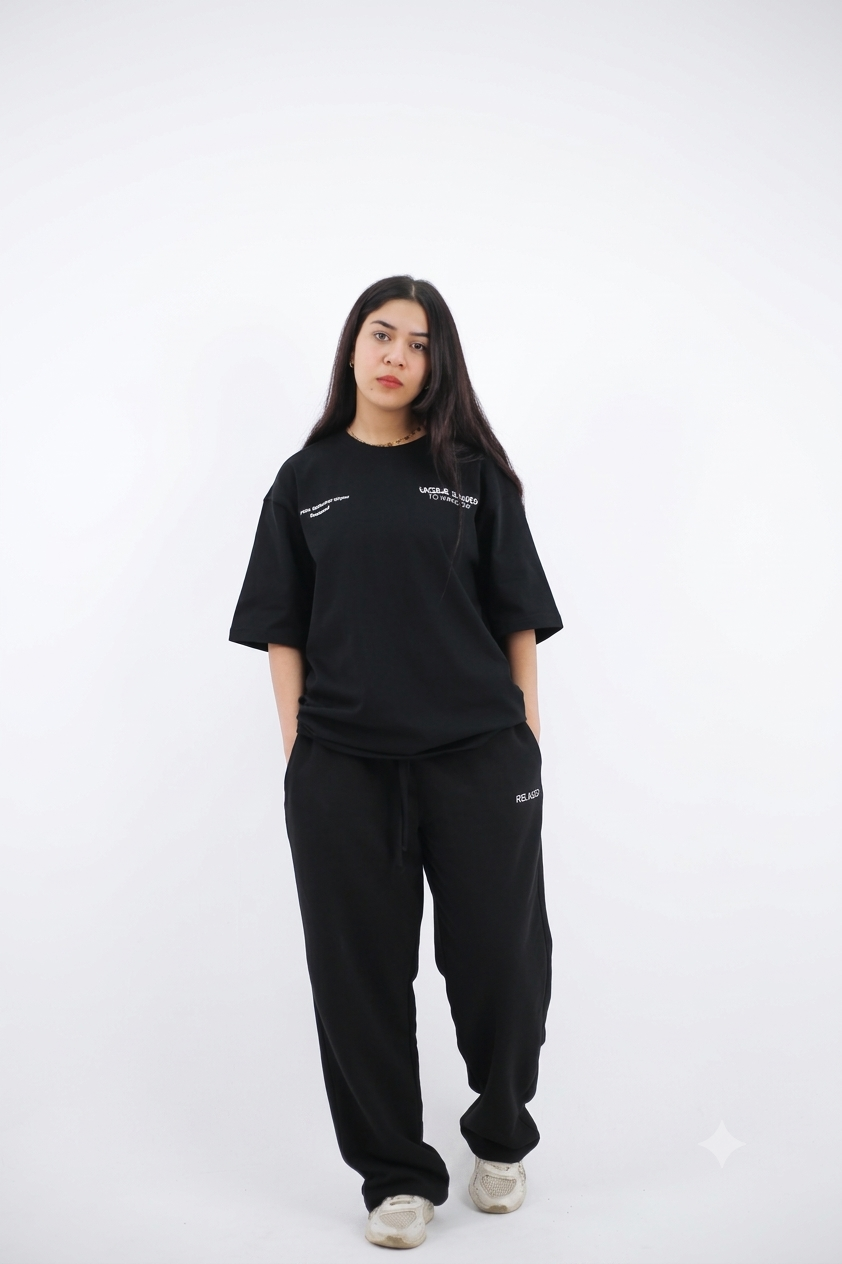 Over size T-Shirt Black