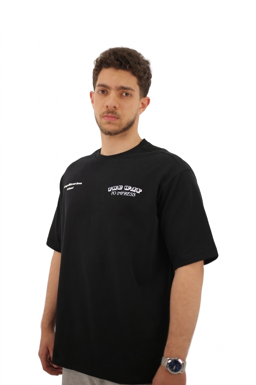 Over size T-Shirt Black