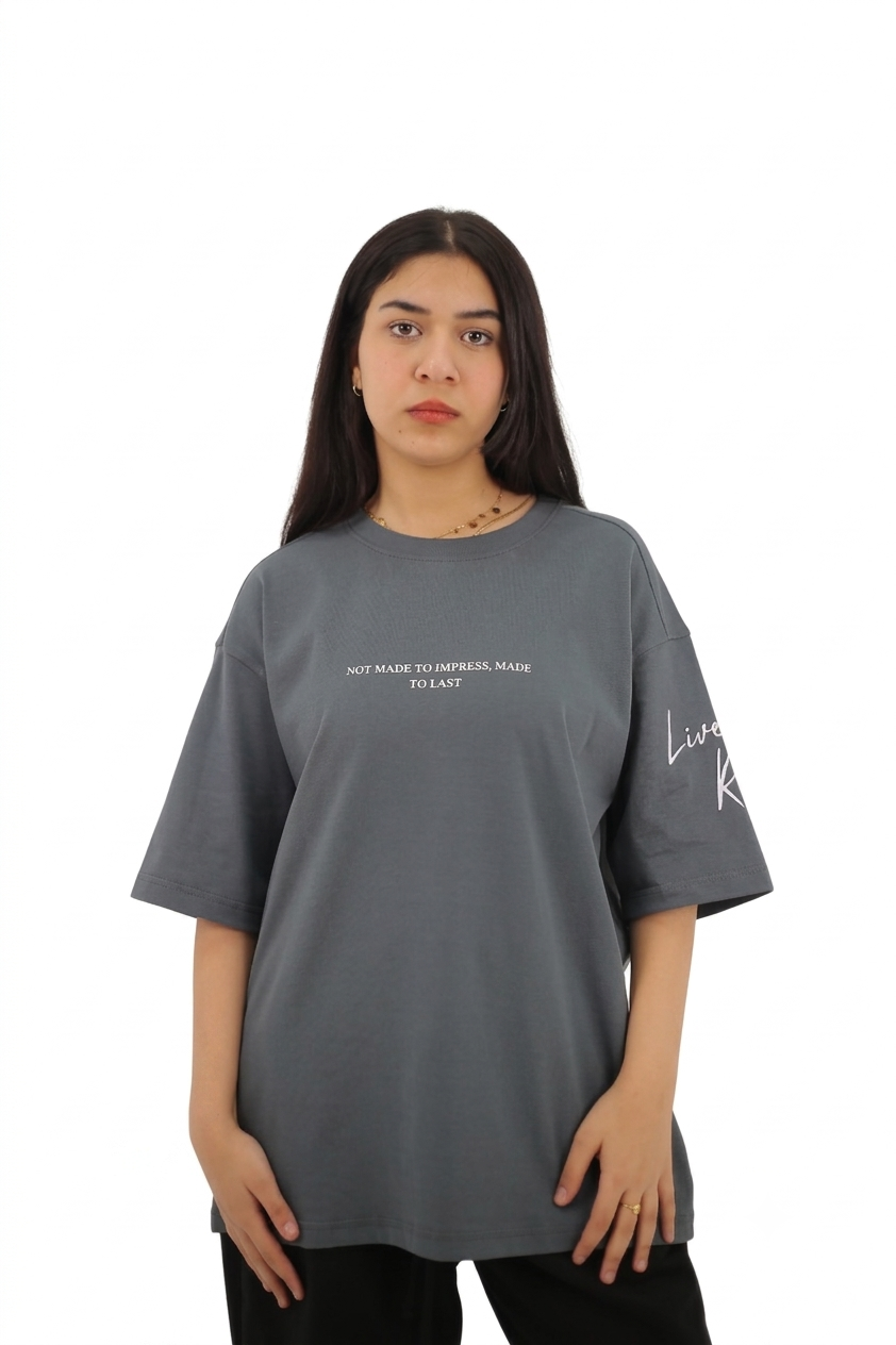 Over size T-Shirt Gray