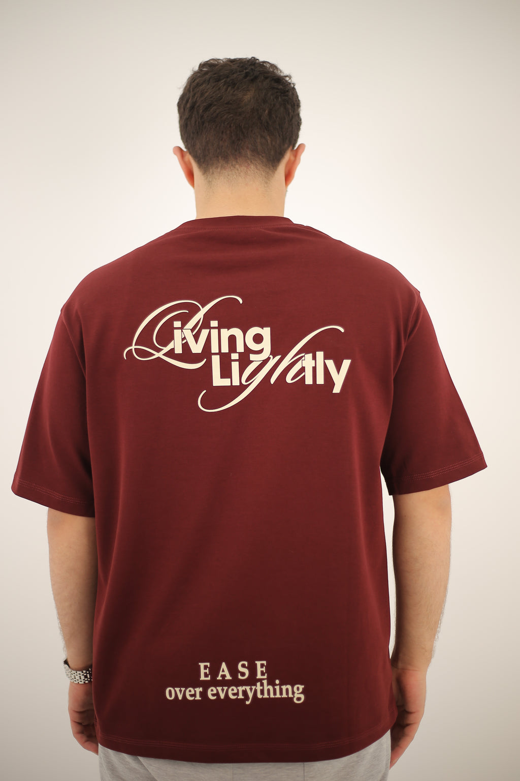 Over size  T-Shirt Burgundy