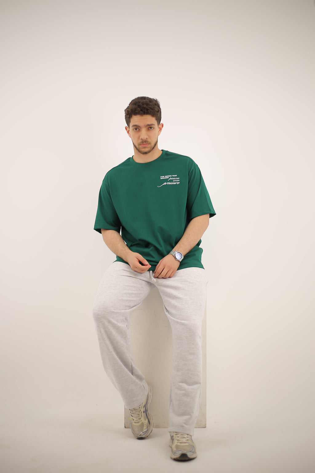 Over size T-Shirt Dark Green