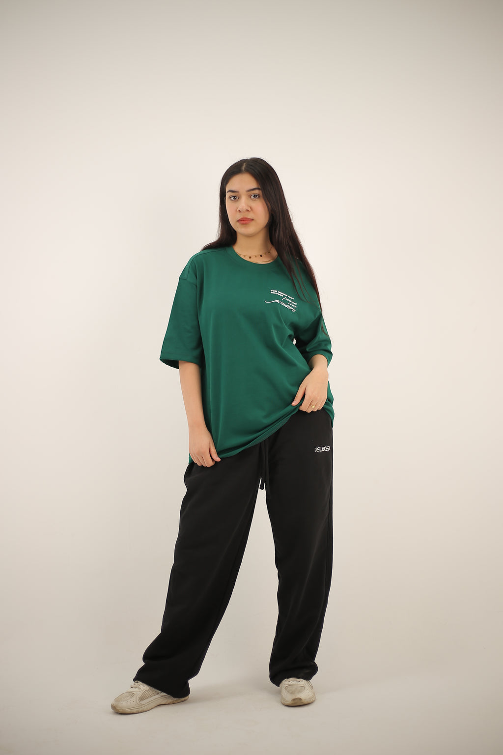 Over size T-Shirt Dark Green
