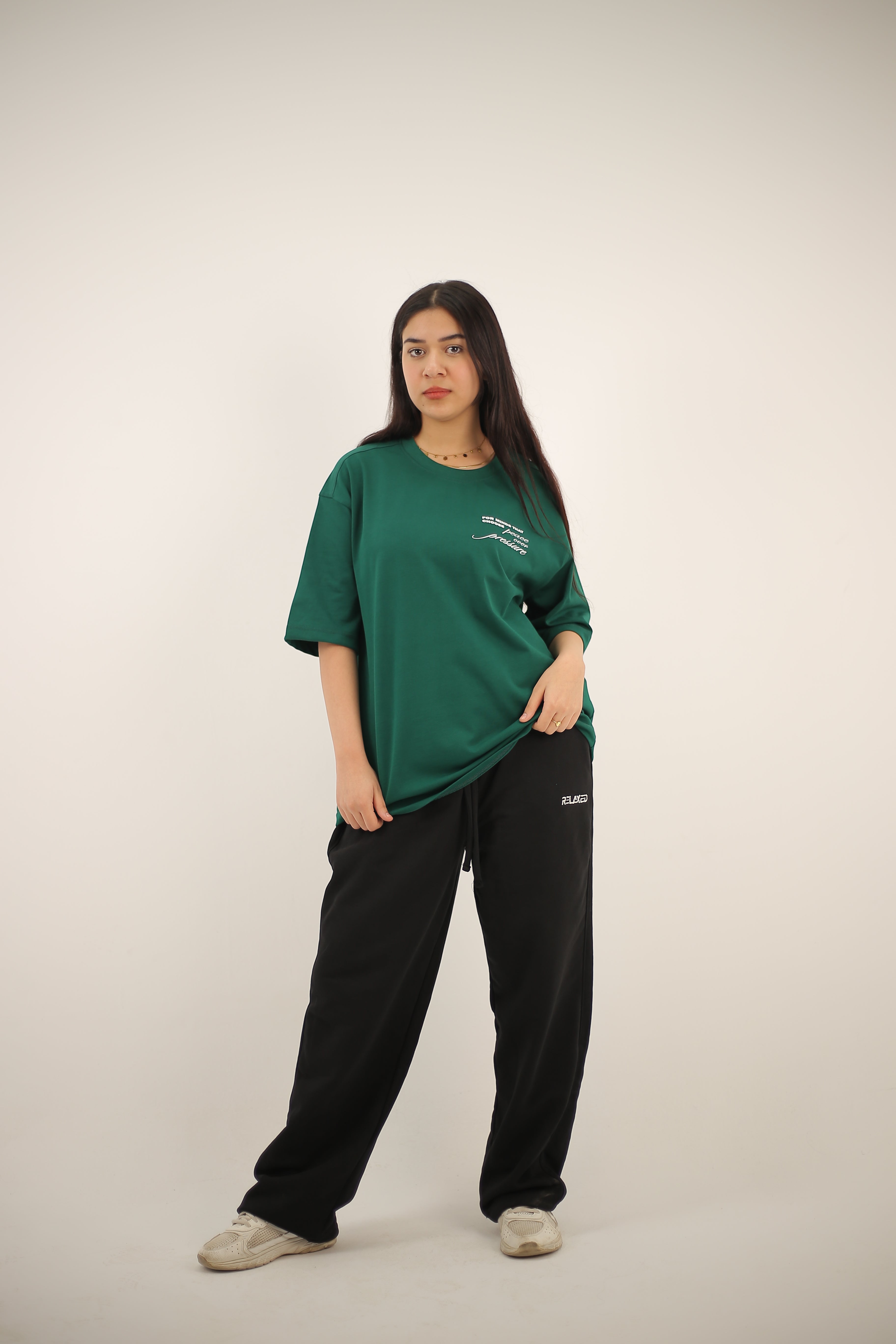 Over size T-Shirt Dark Green