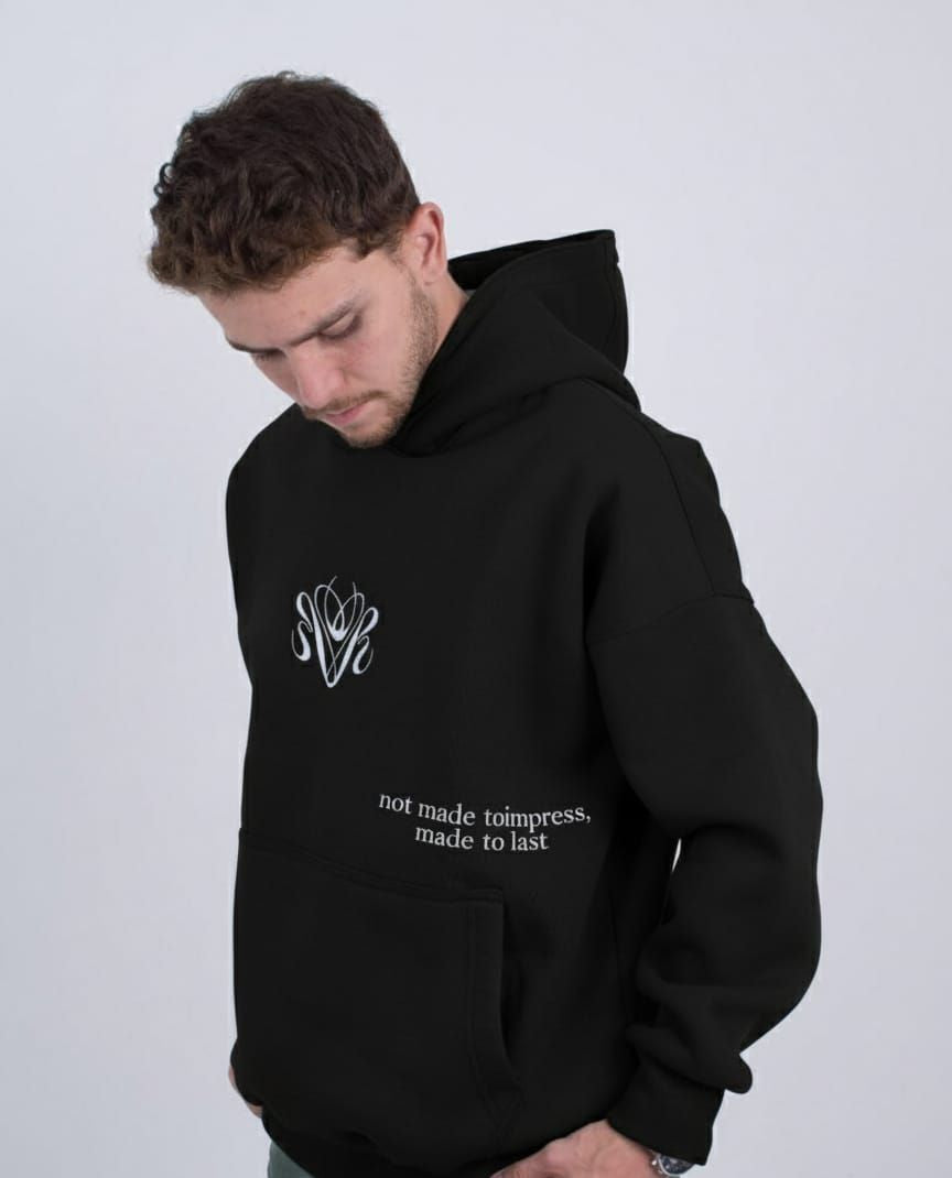 Relaxed Printed Arm Hoodie