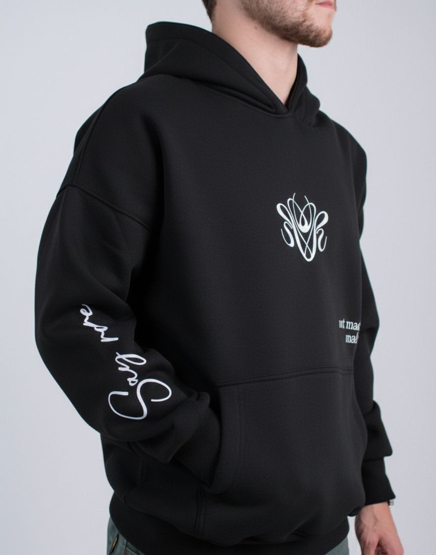 Relaxed Printed Arm Hoodie
