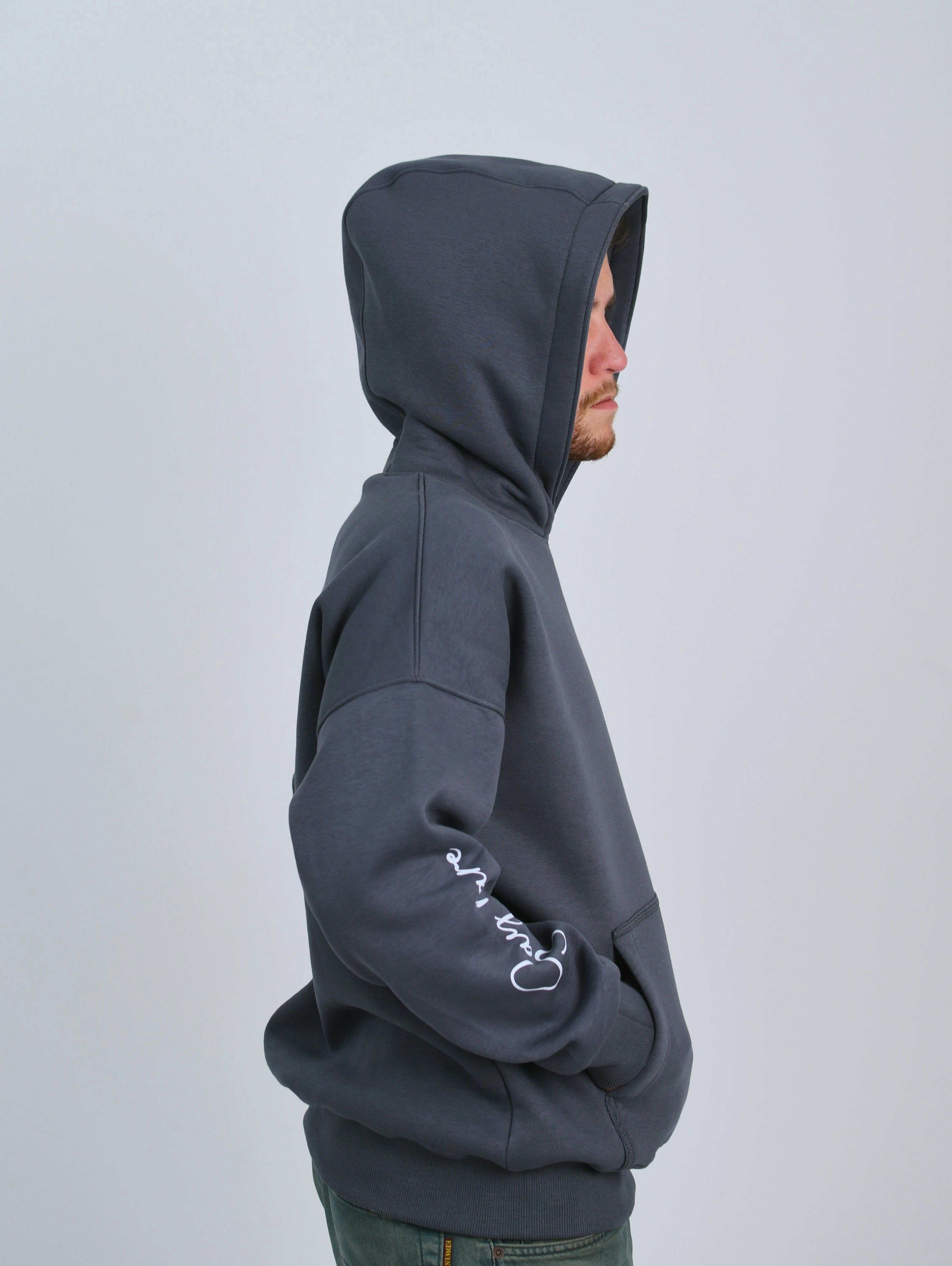 Relaxed Printed Arm Hoodie